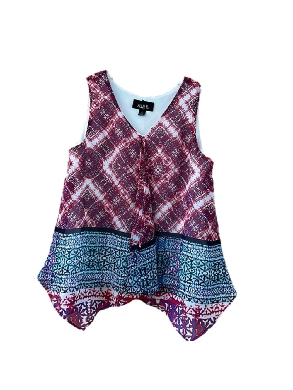 Ally B Girls Large Sleeveless Top Shirt